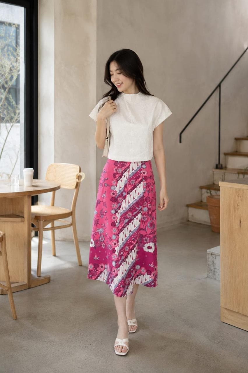 GAYATRI FLARED SKIRT - BATIK CIREBONAN
